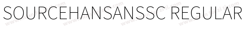 SOURCEHANSANSSC REGULAR 0字体转换